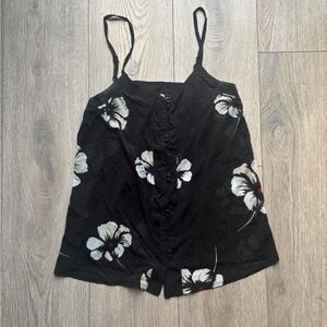 Dynamite Black and White Floral Camisole